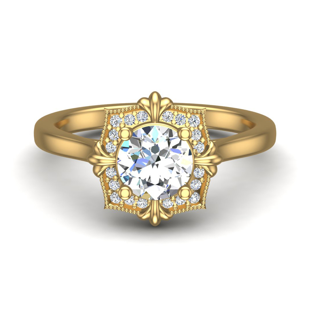Kiara Halo Engagement Ring